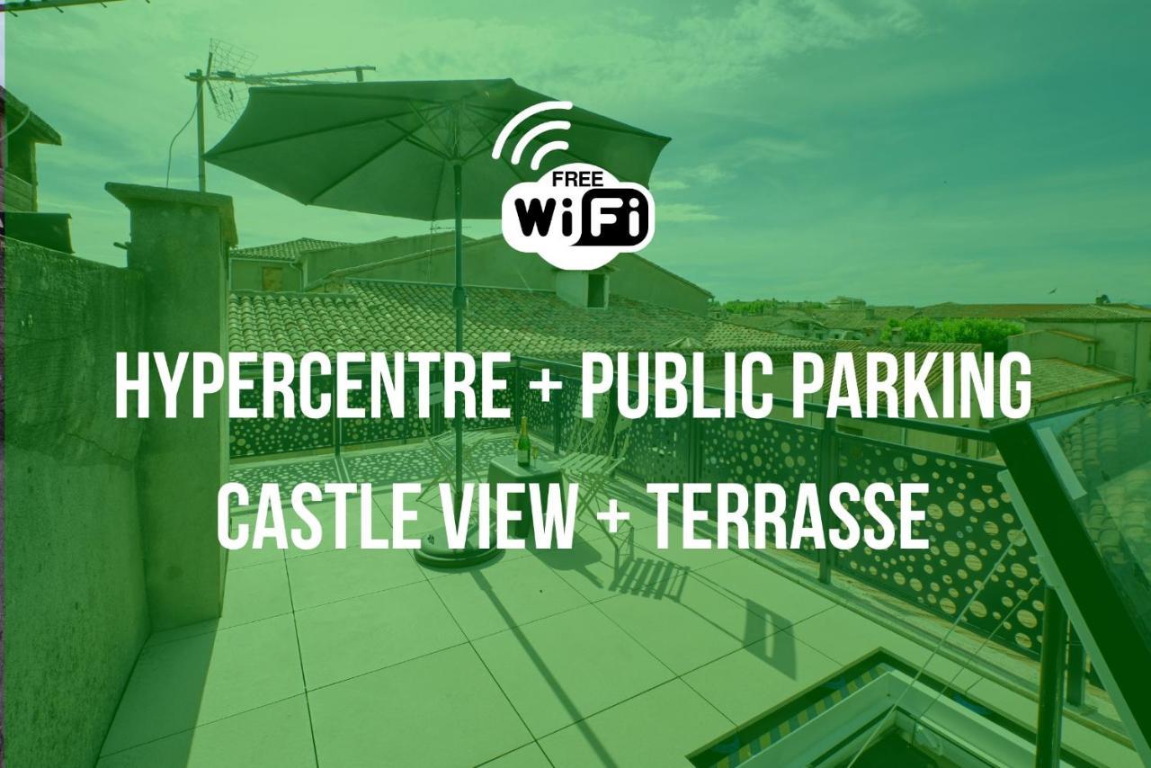 Apartmán Mon Toit Carcassonnais •Hypercentre •Terrasse •Vue Carcassonne Exteriér fotografie
